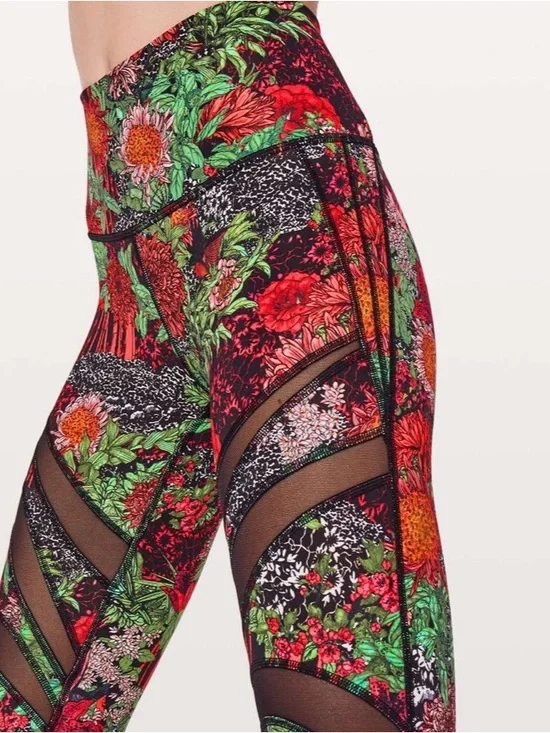 Retail~ 118$ Lululemon wunder under hi rise tight (zen garden multi) - Picture 2 of 5